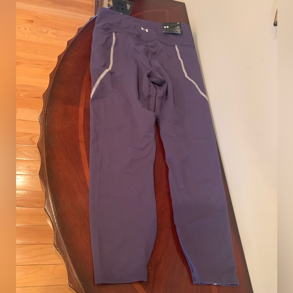 NWT Under Armour Purple Fitted High Rise Ankle Legging Project Rock